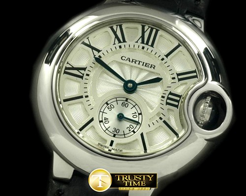 까르띠에 Ballon Bleu de Cartier Ladies SS/LE White Swiss Qtz -CAR0281B