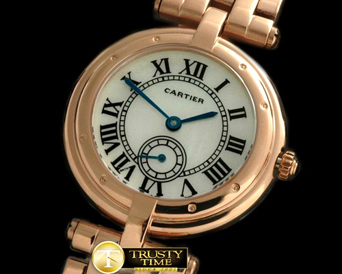 까르띠에 Must De Cartier Ronde RG/RG White Jap Quartz -CAR0286A