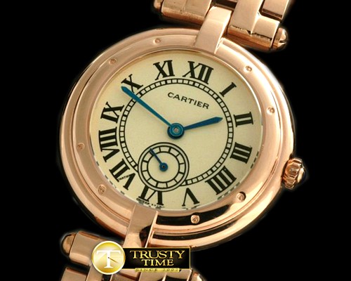 까르띠에 Must De Cartier Ronde RG/RG Off White Jap Quartz -CAR0286B