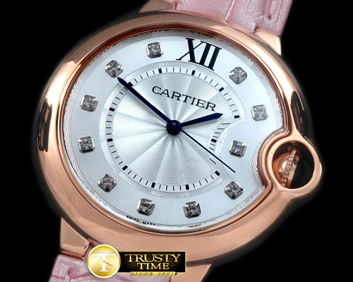 까르띠에 Ballon De Cartier Mid RG/LE White Diam Miyota -CAR0291A
