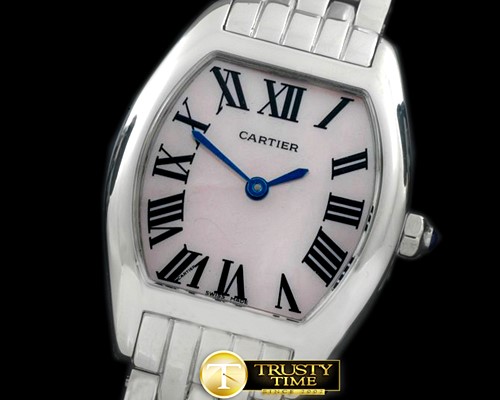 까르띠에 Tortue De Cartier SS/SS MPink Swiss Quartz -CAR0301B