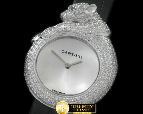 까르띠에 Panthere de Cartier Ladies SS/LE Silk Swiss Qtz -CAR0303