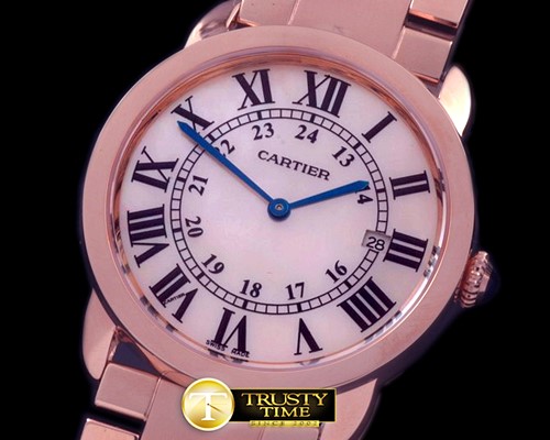 까르띠에 Ronde De Cartier Solo Mid RG/RG MPink Swiss Quartz -CAR0304B