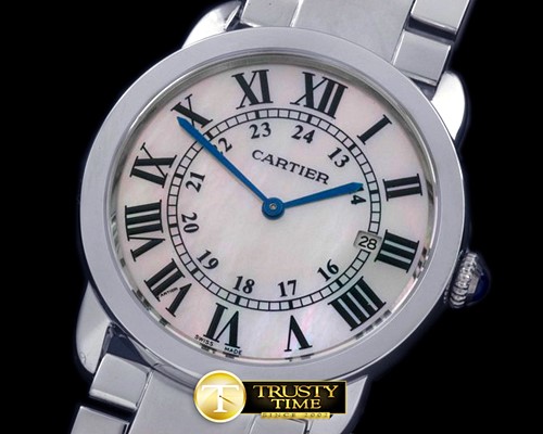 까르띠에 Ronde De Cartier Solo Mid SS/SS MPink Swiss Quartz -CAR0305B