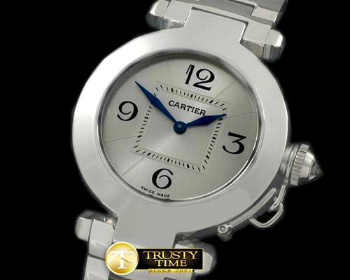 까르띠에 Pasha Ladies SS/SS White Swiss Ronde Quartz -CAR0314A