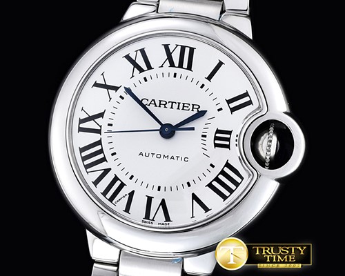 까르띠에 Ballon De Cartier Ladies SS/SS White Roman V6F Jap M[CAR0340C] -CAR0340C