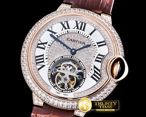까르띠에 Balon Bleu Flying Tourb Diams RG/LE Tourbillon -CAR0360B
