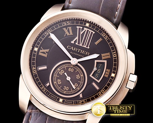 까르띠에 Cartier De Calibre RG/LE Brown JF Miyota 8205 -CAR0361B