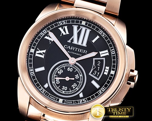 까르띠에 Cartier De Calibre RG/RG Black JF Miyota 8205 -CAR0363A