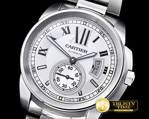 까르띠에 Cartier De Calibre SS/SS White JF Miyota 8205 -CAR0365A