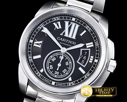 까르띠에 Cartier De Calibre SS/SS Black JF Miyota 8205 -CAR0365B
