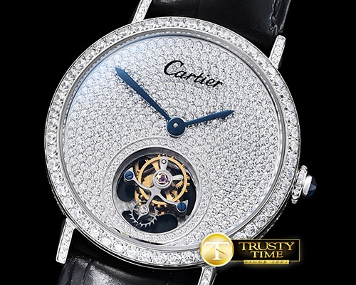 까르띠에 Ronde De Cartier Diamonds SS/LE Tourbillon HW -CAR0372C
