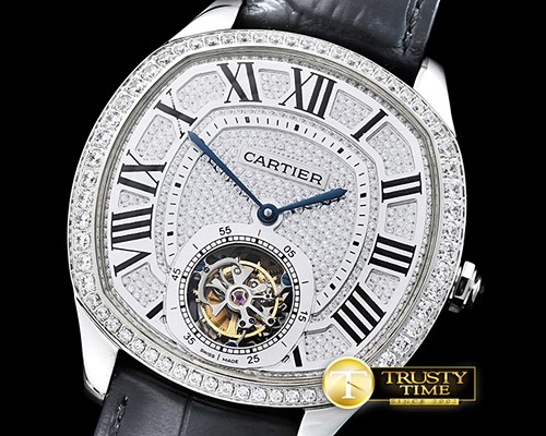 까르띠에 Drive De Cartier Tourbillon SS/LE Diams Tourbillon -CAR0376B