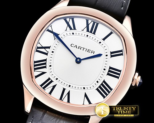 까르띠에 Drive De Cartier ExtraFlat RG/LE White Jap Qtz -CAR0381C