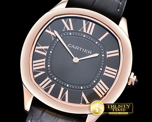 까르띠에 Drive De Cartier ExtraFlat RG/LE Black Jap Qtz -CAR0381D
