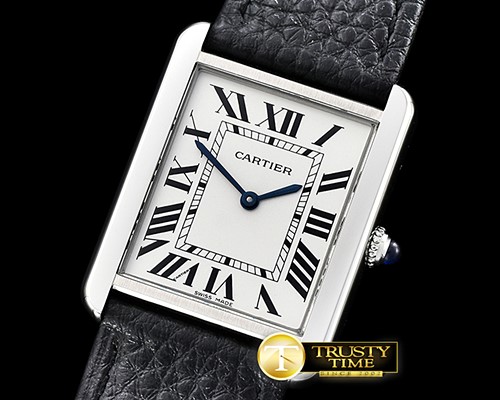 까르띠에 Must De Cartier Ladies 25mm SS/LE White GPF Swiss Qtz -CAR0386A