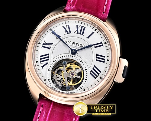 까르띠에 Cle De Cartier Tourb Ladies RG/LE White Asia HW Tourb -CAR0395A