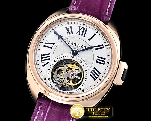 까르띠에 Cle De Cartier Tourb Ladies RG/LE White Asia HW Tourb -CAR0395C