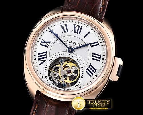 까르띠에 Cle De Cartier Tourb Ladies RG/LE White Asia HW Tourb -CAR0395D