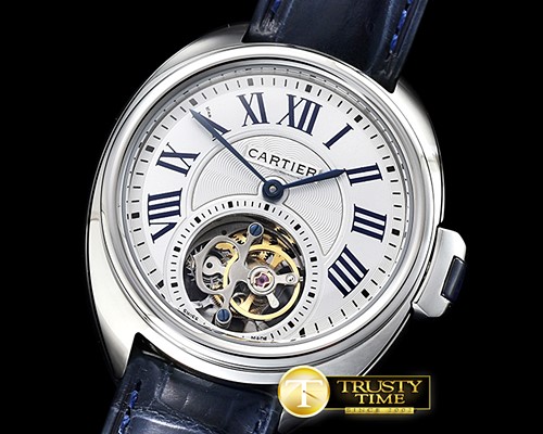 까르띠에 Cle De Cartier Tourb Ladies SS/LE White Asia HW Tourb -CAR0396A