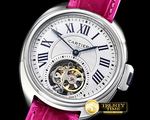 까르띠에 Cle De Cartier Tourb Ladies SS/LE White Asia HW Tourb -CAR0396B