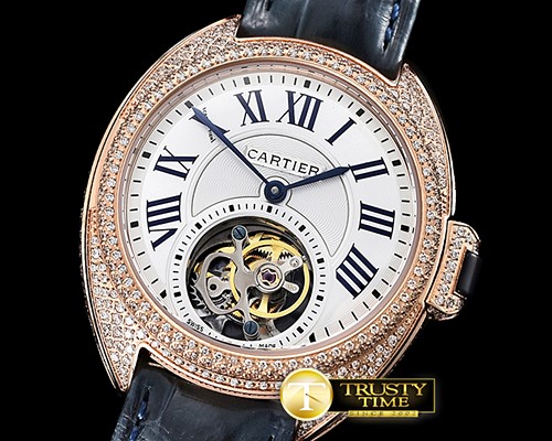 까르띠에 Cle De Cartier Tourb Diams RG/LE Blue White Asia HW -CAR0402B