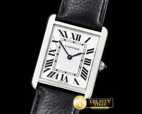 까르띠에 Cartier Tank Solo 25mm SS/LE White ZF Swiss Quartz -CAR0405B