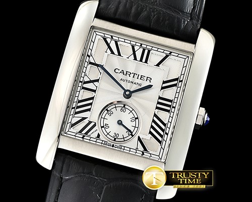 까르띠에 Cartier Tank MC 1904 SS/LE White KSF Asia 23J Mod -CAR0425B