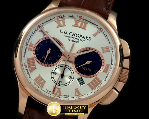 쇼파드 LUC Chronograph RG/LE White Asia 2813 -CH098