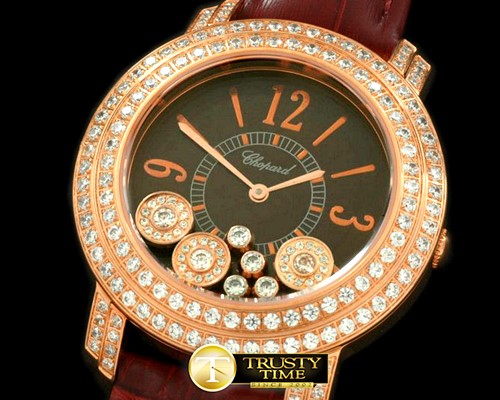 쇼파드 Happy Sports Ladies RG/LE Grey Swiss Qtz -CH101C