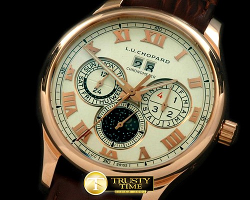 쇼파드 LUC Big Date Chronograph RG/LE White Asia 2813 -CH106A