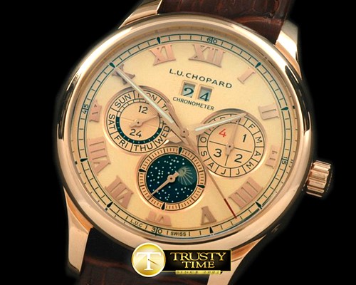 쇼파드 LUC Big Date Chronograph RG/LE RGold Asia 2813 -CH106B