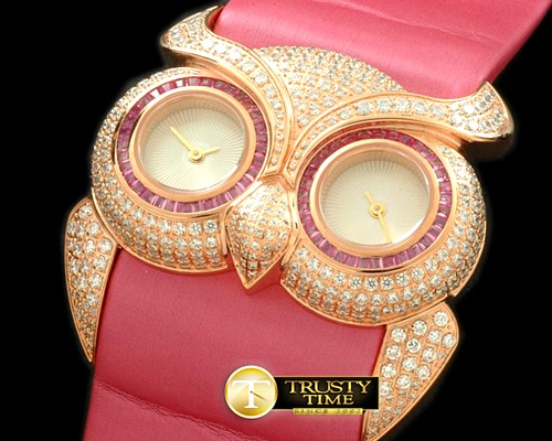 쇼파드 Owl Watch Ladies RG/ST White Swiss Qtz -CH109A