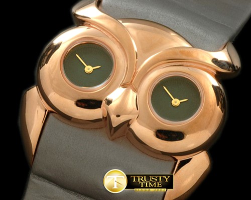 쇼파드 Owl Watch Ladies RG/ST Grey Swiss Qtz -CH109D
