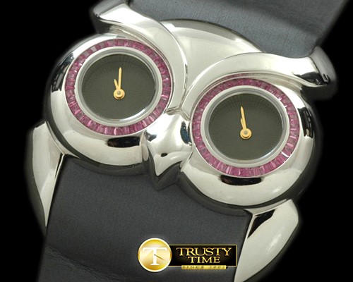 쇼파드 Owl Watch Ladies SS/ST Grey Swiss Qtz -CH110B