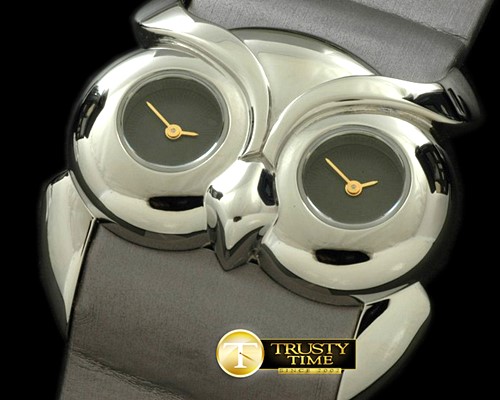 쇼파드 Owl Watch Ladies SS/ST Grey Swiss Qtz -CH110D