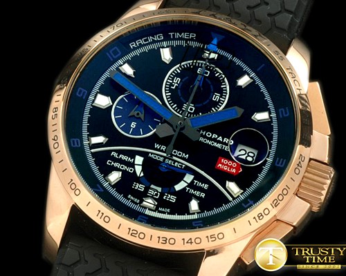 쇼파드 Mile Miglia 2014 RG/RU Black/Blue Jap OS20 Qtz -CH128B