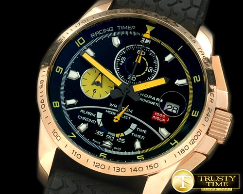 쇼파드 Mile Miglia 2014 RG/RU Black/Ylw Jap OS20 Qtz -CH128C
