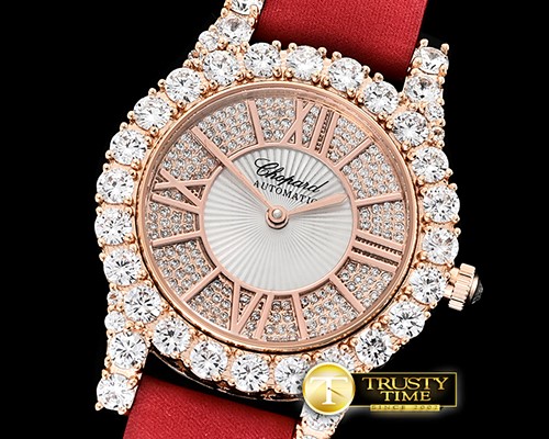 쇼파드 L'Heure Du Diamant Round RG/LE (Red) Rose Gold MY9015 -CH138C
