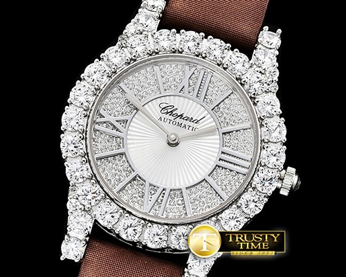 쇼파드 L'Heure Du Diamant Round SS/LE (Brown) Diam MY9015 -CH139A