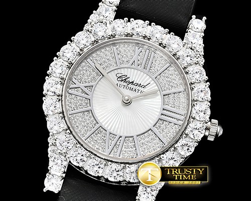 쇼파드 L'Heure Du Diamant Round SS/LE (Black) Diam MY9015 -CH139B