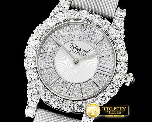 쇼파드 L'Heure Du Diamant Round SS/LE (White) Diam MY9015 -CH139C