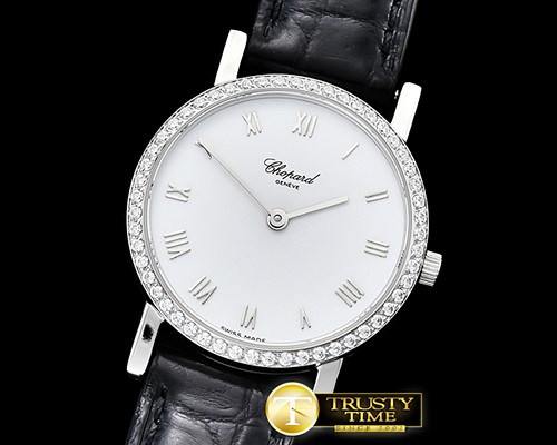 쇼파드 Classique Femme Ladies Diams SS/LE Wht/Rmn MGF Swiss Qtz -CH140B