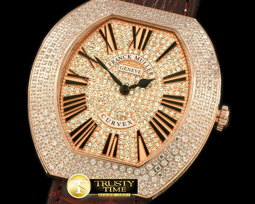프랭크뮬러 Ladies Infinity Curvex RG/LE Diamonds Jap Quartz -FM098A