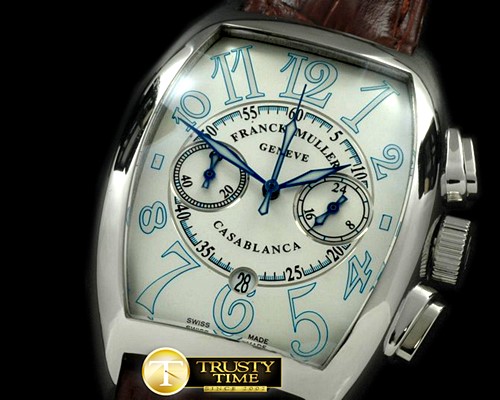 프랭크뮬러 Casablanca Chrono SS/LE White Jap OS20 Qtz Chrono -FM121D