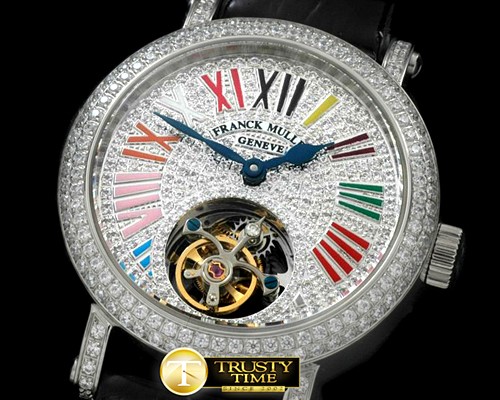 프랭크뮬러 Ronde Crazy Colours SS/LE Diam Roman Tourbillon -FM122A