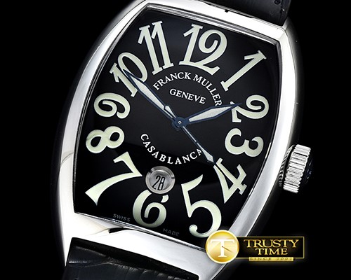 프랭크뮬러 Casablanca Men's Automatic SS/SS Black/Num TWF Asia 2824 -FM133
