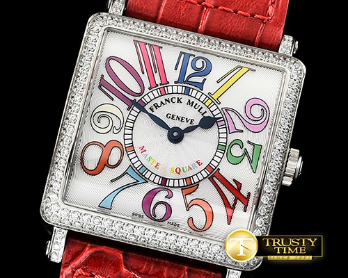 프랭크뮬러 Master Sq 6002 Midsize SS/LE Red Crazy GFSwiss Qtz -FM142C