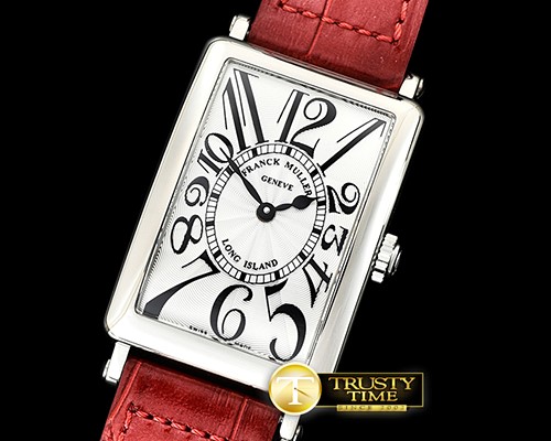 프랭크뮬러 Long Island Ladies 952QZ SS/LE (Red) Wht GF Swiss Qtz -FM143C