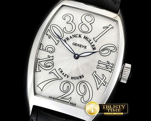 프랭크뮬러 Crazy Hours Curvex Mens SS/LE White Asia 21J Mod -FM149B
